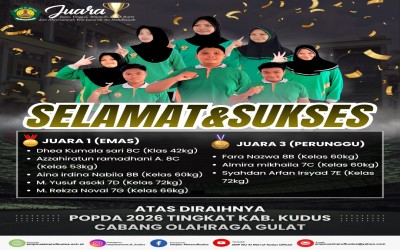 Selamat dan Sukses Juara Olahraga Gulat