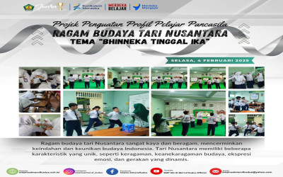 Kegiatan Projek 3 Ragam Budaya Tari Nusantara Tema 