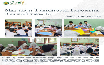 Kegiatan Projek 3 Menyanyi Tradisional Indonesia Bhinneka Tunggal Ika