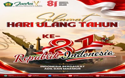 Selamat Hari Ulang Tahun Republik Indonesia
