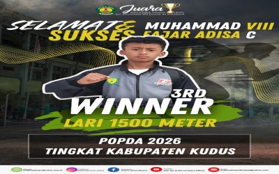 Selamat dan Sukses Juara Lari 1500 meter