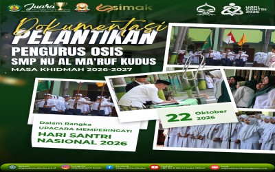 Upacara Dalam Rangka Memperingati Hari Santri Nasional Sekaligus Pelantikan Pengurus OSIS