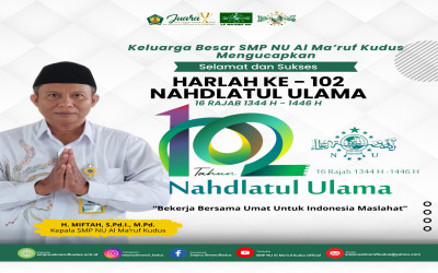 SELAMAT DAN SUKSES HARLAH KE - 102 NAHDLATUL ULAMA 16 RAJAB 1344 H - 1446 H
