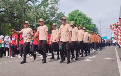 Gerak Jalan  Guru Dalam Rangka HUT RI ke 80